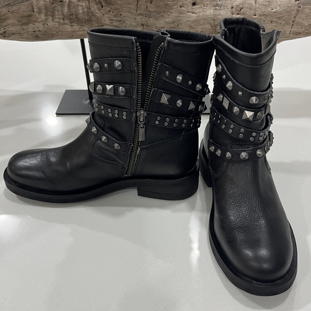 Schutz Women’s Luizia Mid Shaft Studded Moto Boot